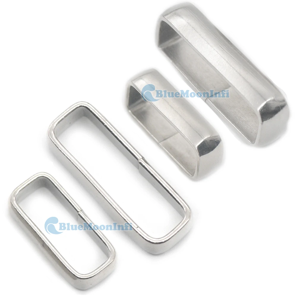 

10/20/50/100 pcs D Ring Rectangle Buckle Loop for Bag Purse Webbing Strap Handbag Harness Leather Craft