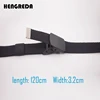 Canvas Belt for Men Women Waist Belt 2022 Fashion Plastic Buckle Casual Cowboy Black Belts Ceinture  for Jean ► Photo 3/6