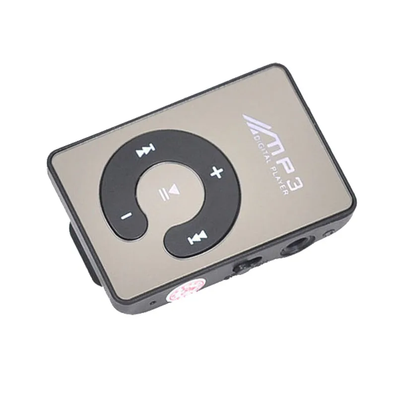 HIPERDEAL зеркальный зажим USB цифровой MP3 плеер мини музыкальный медиаплеер Поддержка Micro 1-8 Гб SD TF карта Walkman Lettore D30 Jan11 - Цвет: Черный