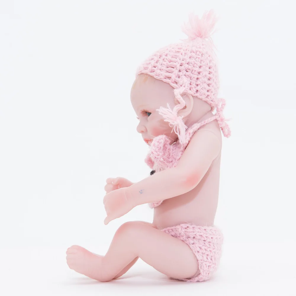 10 Inci Sangat Kecil Lucu Mata Hitam Besar Reborn Boneka Bayi 28