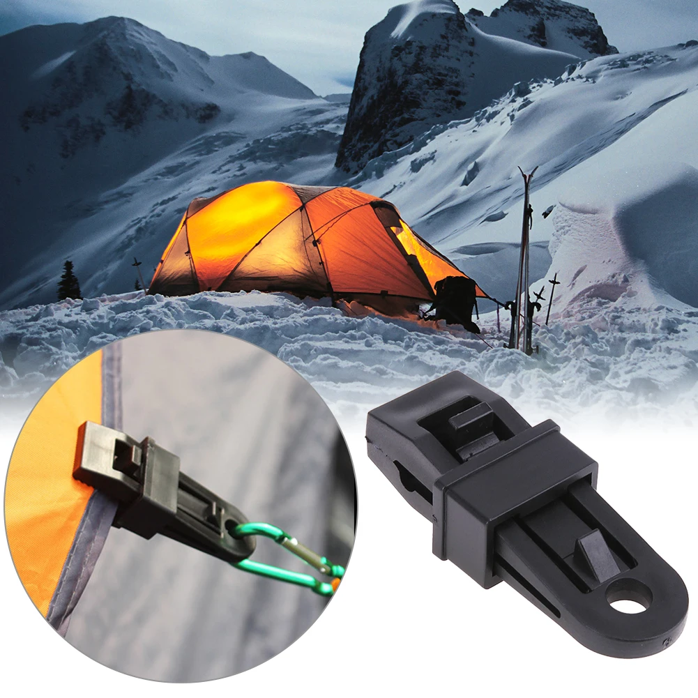 Outdoor Tents Awing Clip Tarpaulin Tarp Tent Wire Rope Cable Clip Tent Pole Clips Clamp Snap