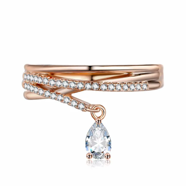 KISS WIFE Fashion Jewelry Multilayer Cross Crystal Cubic Zirconia Water Drop Pen KISS WIFE Fashion Jewelry Multilayer Cross Crystal Cubic Zirconia Water Drop Pen