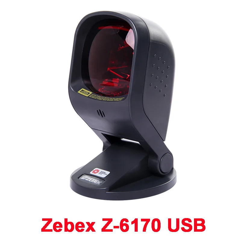 ZEBEX Z-6031/Z-6030/Z-6170 1D лазерный планшетный сканер штрих-кода 20 линий Настольный всенаправленный считыватель штрих-кода - Цвет: Z-6170