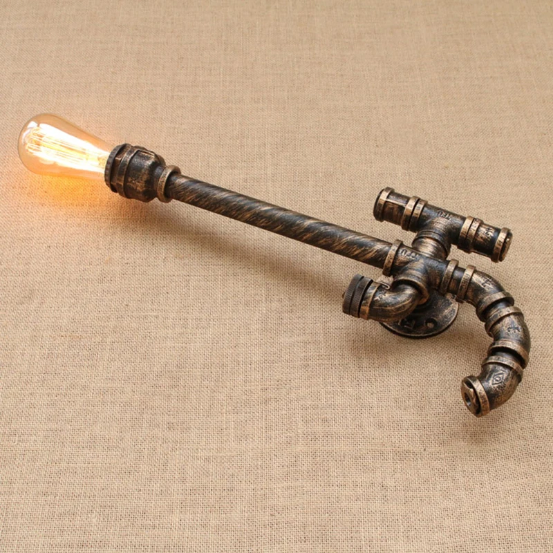 Настенный светильник в стиле пистолета промышленный декоративный железный