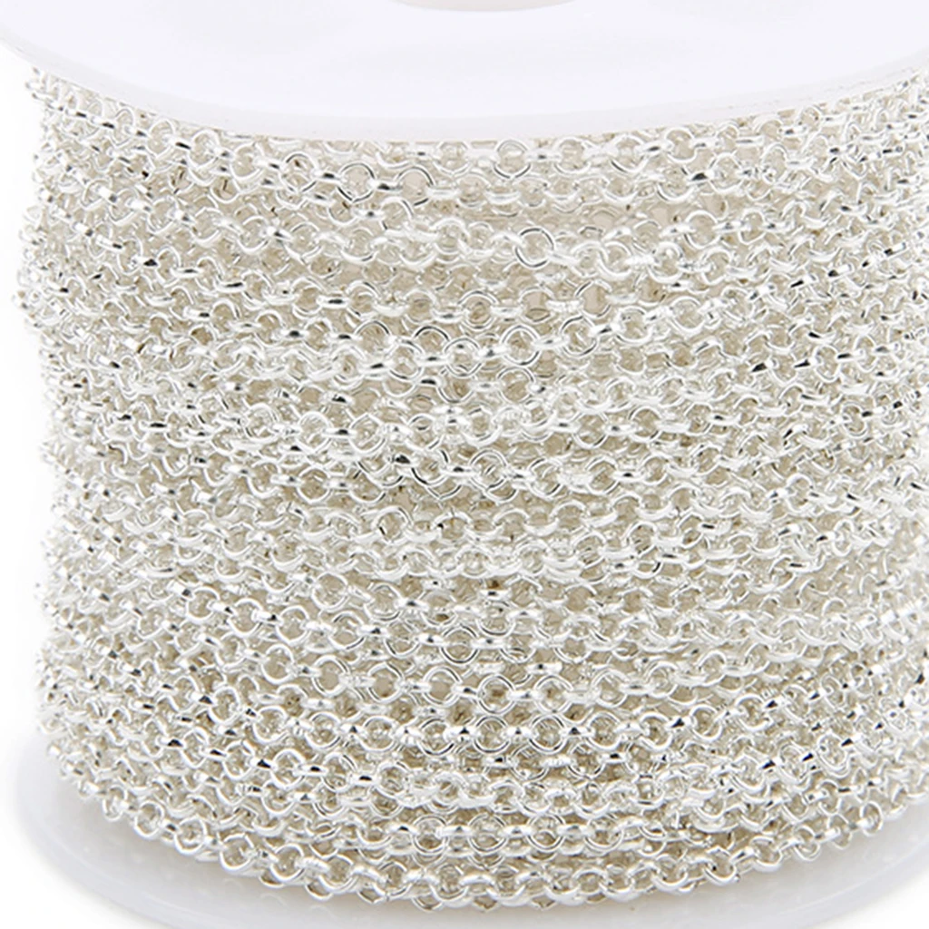 10 Yards Multipurpose O Shape Jewelry Making Chain Findings Accessories Necklace Bracelet Extender Chain for DIY Craft 2mm