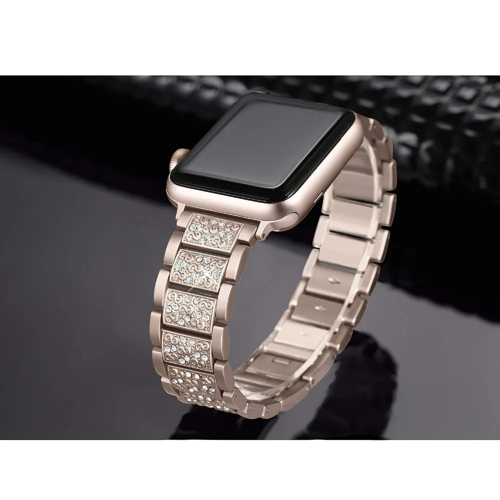 Stainless steel Strap For Apple watch 5 4 3 bands straps 42 44mm 40 38mm iwatch 4 3 band 40mm metal watch strap bracelet Watch