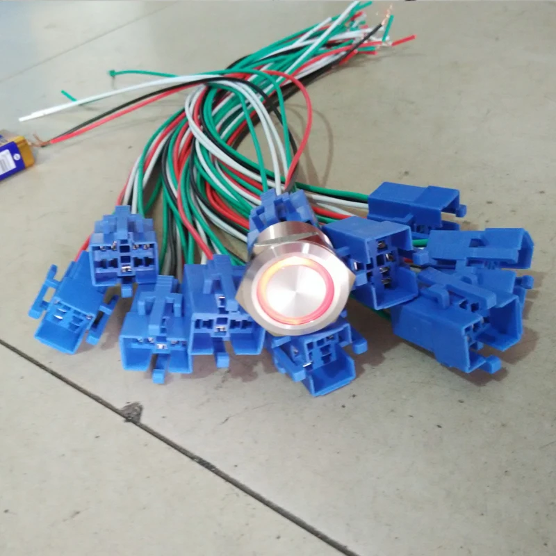 

Push button switch wired harness connector for 22mm switch ,switch connector with 15cm Wiring harness