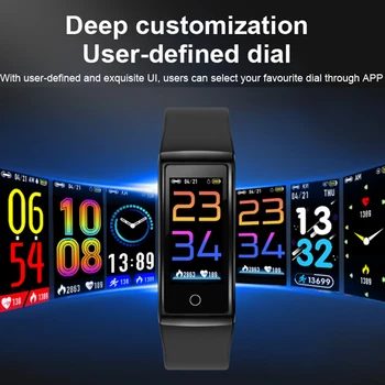 

Smartwatch fitness bracelet blood pressure watch ladies women period reminder smartband with gps men smart watch ip67 waterproof