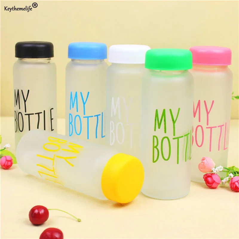 

Portable Plastic Frosted Leakproof Water Bottle Kettle Outdoor Sport Camping Water Bottles 500ML Travel Yoga Hiking Drinkware