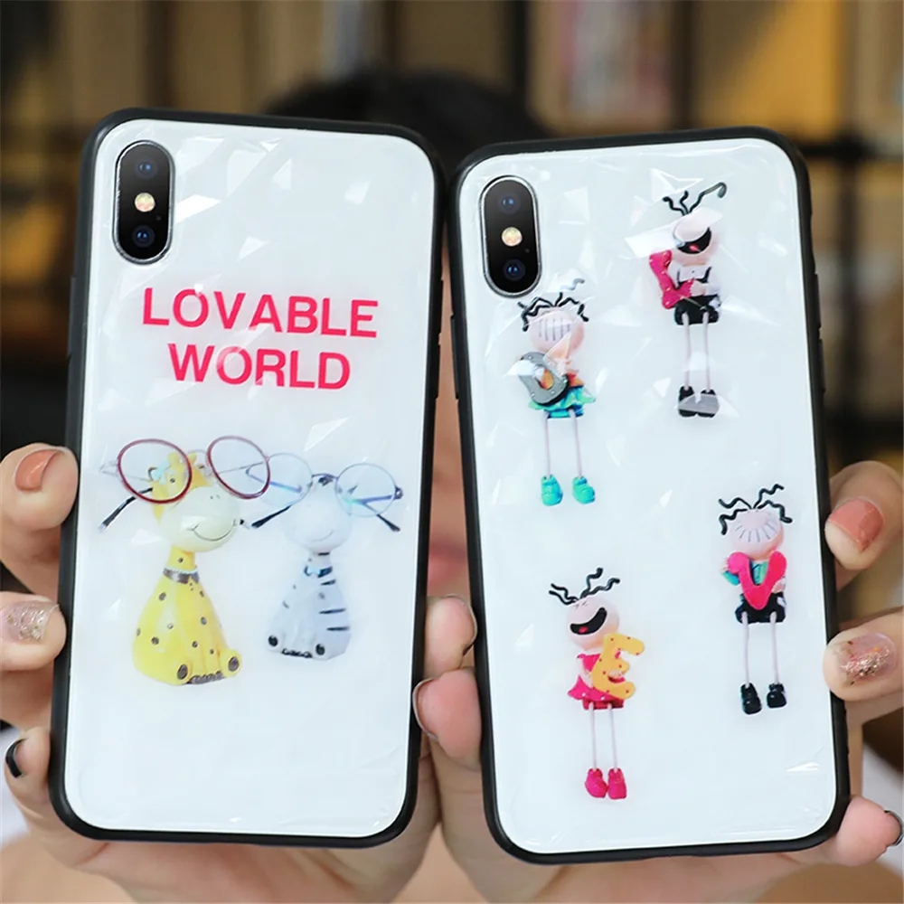 Luxury Floral Cute Diamond Case For iPhone XR XS Max X 8 7 6S 6 Plus Cover Silicone Phone Cases For iPhone X 7 8 6S Plus Coque (12)