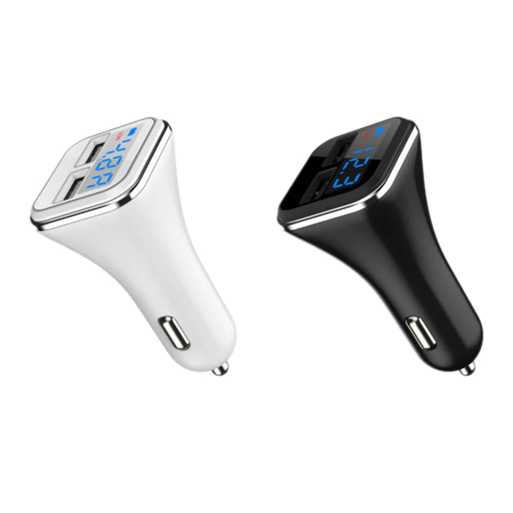 

Dual 2 USB Smart Quick Car Charger 5V 4.8A LED Screen Mobile Phone Fast Charging For Iphone Samsung Xiaomi Galaxy S6 S7 Huawei