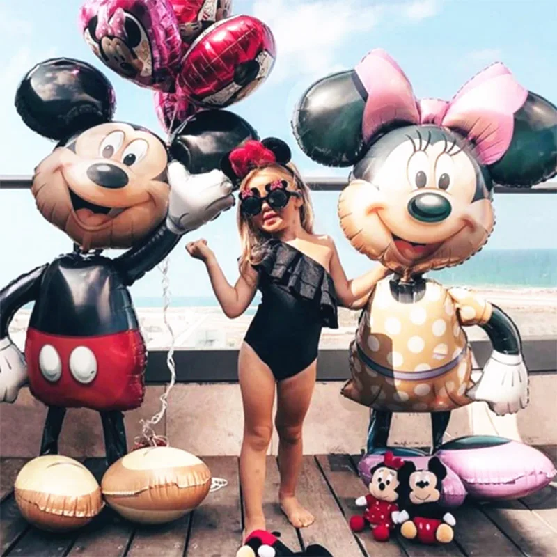 

1pcs Big Mickey Minnie Balloon Birthday Party Decorations Kids Classic Toy Globos Baby Shower Red Bowknot Minnie Mouse Ballon