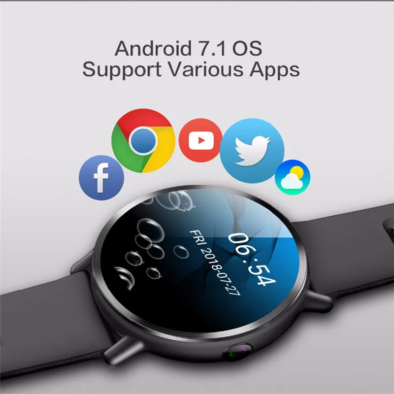 

IP67 Waterproof LEM X Smartwatch Android 7.1 LTE 4G Sim WIFI 2.03 Inch 8MP Camera 900mAh GPS Heart Rate Smart Watch pk KW88 Z28