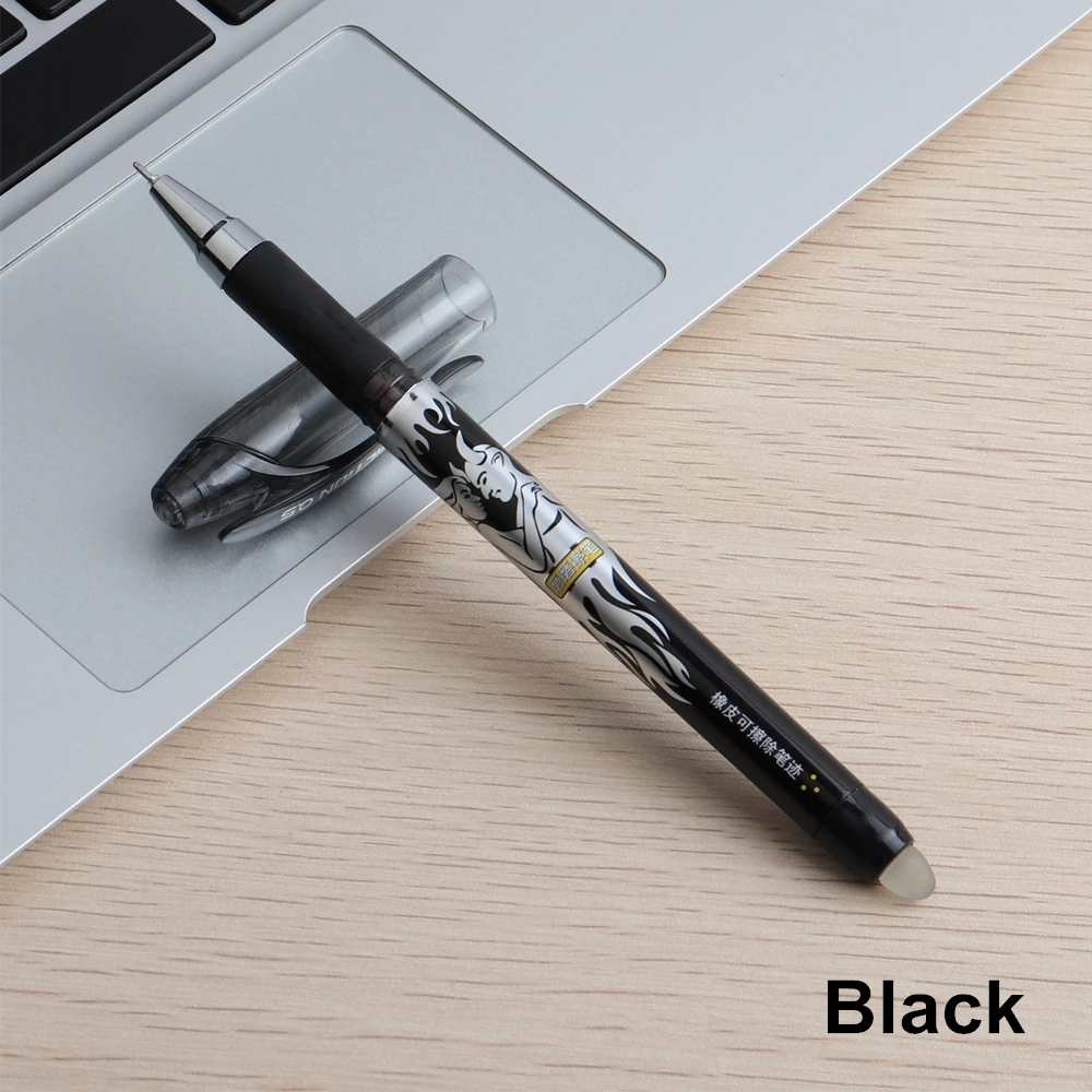 BAIKINGIFT стираемый гель ручки для школы офисные Заправки черные чернила синие пишущие нейтральные ручки g-1196 0,5 мм студенческие канцелярские ручки