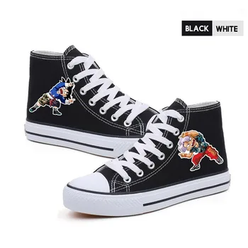 

Dragon Ball Goten Trunks Fit Printed Cartoon High Top Double-layer Canvas Sneakers College Personalise Trendy High-tops A19516