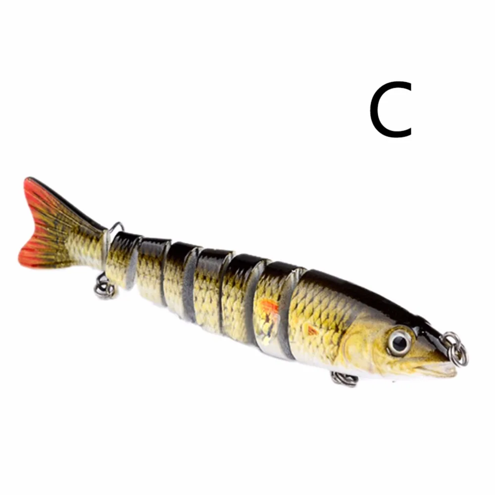 13 см Мульти соединенная 8 Segement Щука Рыболовная Приманка Crankbait Minnow Rip жесткая