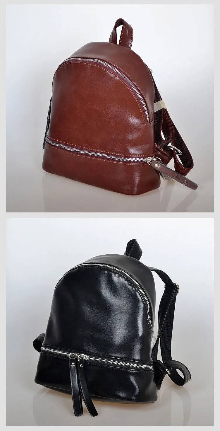 NIGEDU brand Women Backpack vintaeg High quality soft PU leather School Bag for girls Rucksack small Female Travel Backpacks (3)