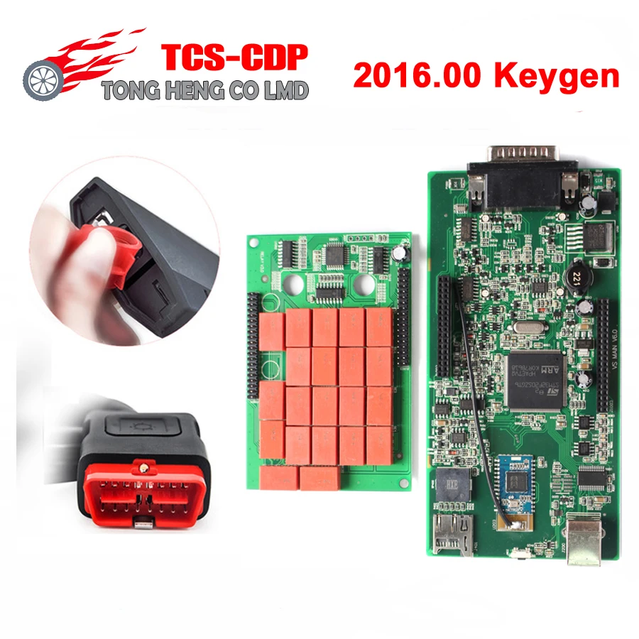 

Red Shell TCS CDP PRO Plus 2016.00 With Keygen Bluetooth/No Bluetooth As Multidiag Pro OBD2 Scanner Cars Trucks Diagnostic Tool