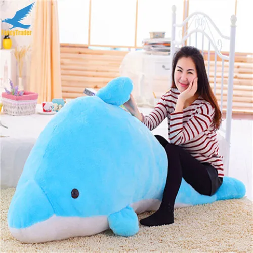 Fancytrader 79'' Lovely  Super Soft Giant Stuffed JUMBO Dolphin Plush Toy 200cm, 2 Colors 2 Sizes Free Shipping FT50142 (4)