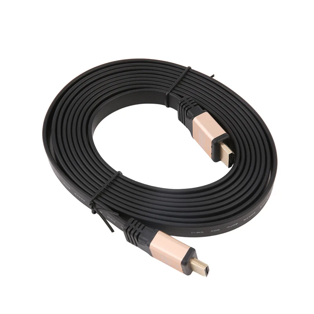 Connectors HDMI 2.0 4K 30AWG HD 18Gbps 3D Audio Return Ethernet 3mHDMI FLAT Cable Support 1080p 1440p 2x1080p 2160p | Обустройство