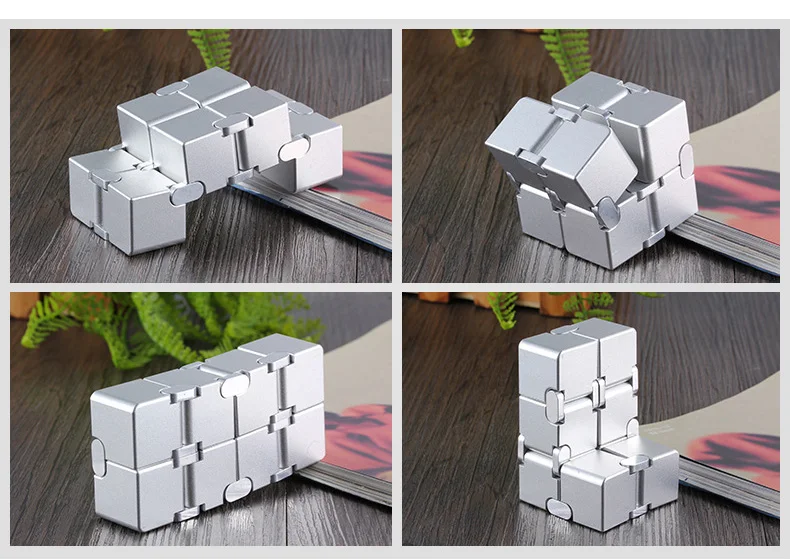 Alívio do Estresse Brinquedos para Crianças Brinquedo Premium Metal Infinito Cubo Portátil Descomprime Relaxar Adultos 3 Cheap Cubo para alívio do estresse