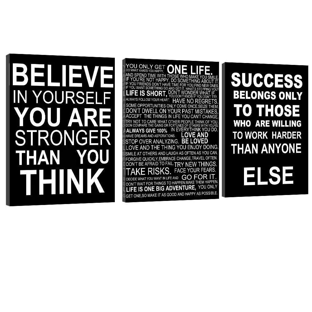 Motivational poster print SUCCESS BELONGS ONLY TO THOSE WHO ARE WILLING TO WORK