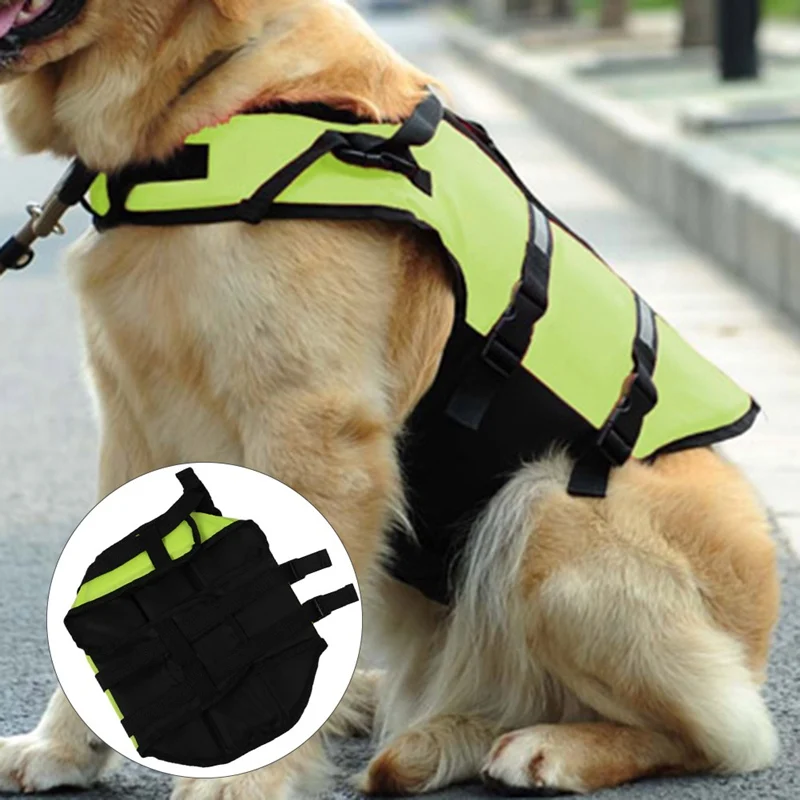 Спасательный жилет для собаки спасательный жилет для животных спасательный жилет для собак собаки щенка купальник для серфинга жилет для плавания светоотражающие полосы
