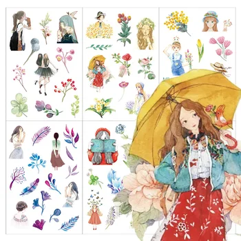 

Dream Star 12 Constellations and Paper Stickers 6 Cute Kawaii DIY Diary Handbook Transparent Stationery Stickers