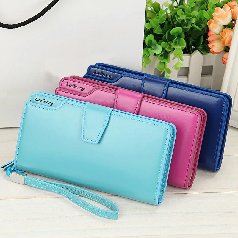 2016 Baellerry Famous Brand Handbags Long Leather Women Bags Elegant Female Purse Big Capacity Card Holder Women Wallets
