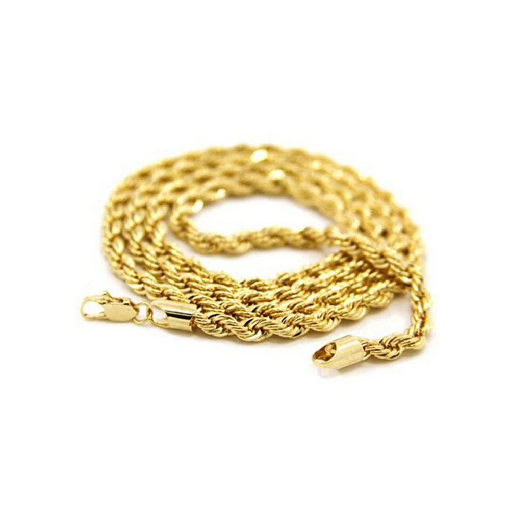 Fashion Men's Boys Swivel Style 24K Gold Pendant Necklace (Golden)in Pendant Necklaces from