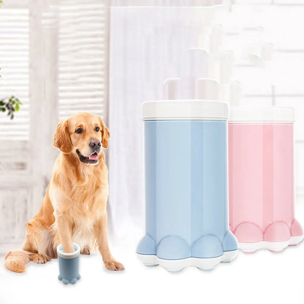 

Pet Foot Cleaning Brush Cup Soft Silicone Cat Dog Puppy Foot Paw Cleaner Cute pet products dog accessories