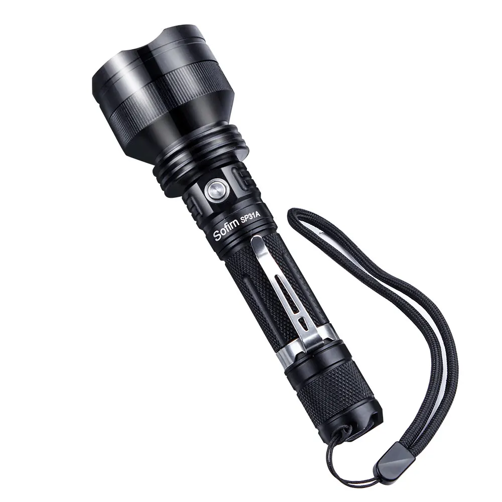 Sofirn SP31A вспышка светильник мощный светодиодный светильник 18650 Cree XPL2 1050lm тактический фонарь светильник высокой мощности лампа 6 режимов велосипедный светильник