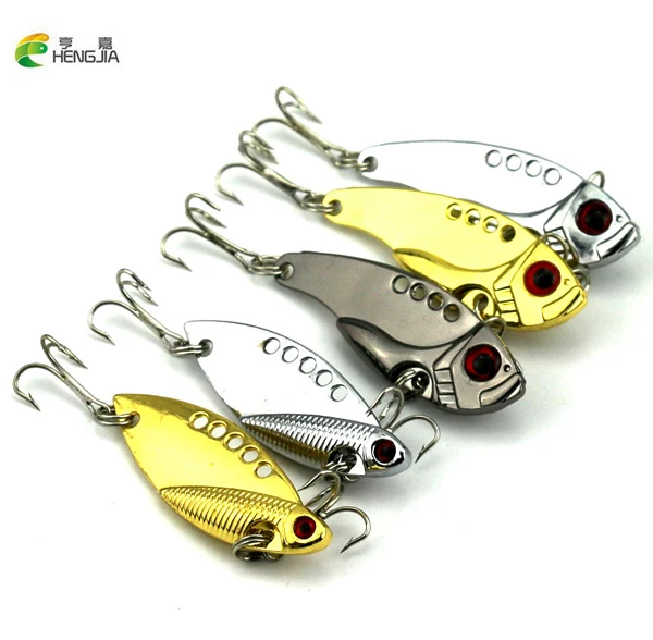 Горячая Распродажа 5 шт. металлические рыболовные приманки бас CrankBait ложка крючок с наживкой снасти анти-коррозии прочный практичный Fishlure