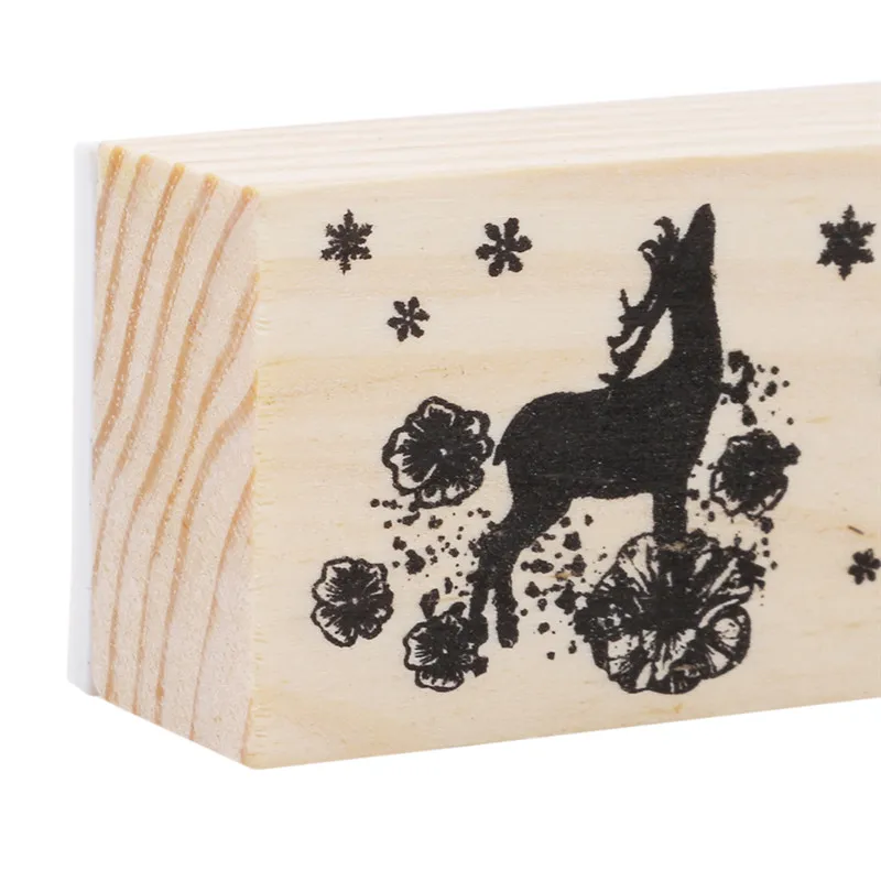Витиеватые части серии коробки деревянный альбом для штампов DIY Фотоальбом украшение карты ремесло деревянная резиновая игрушечная печать