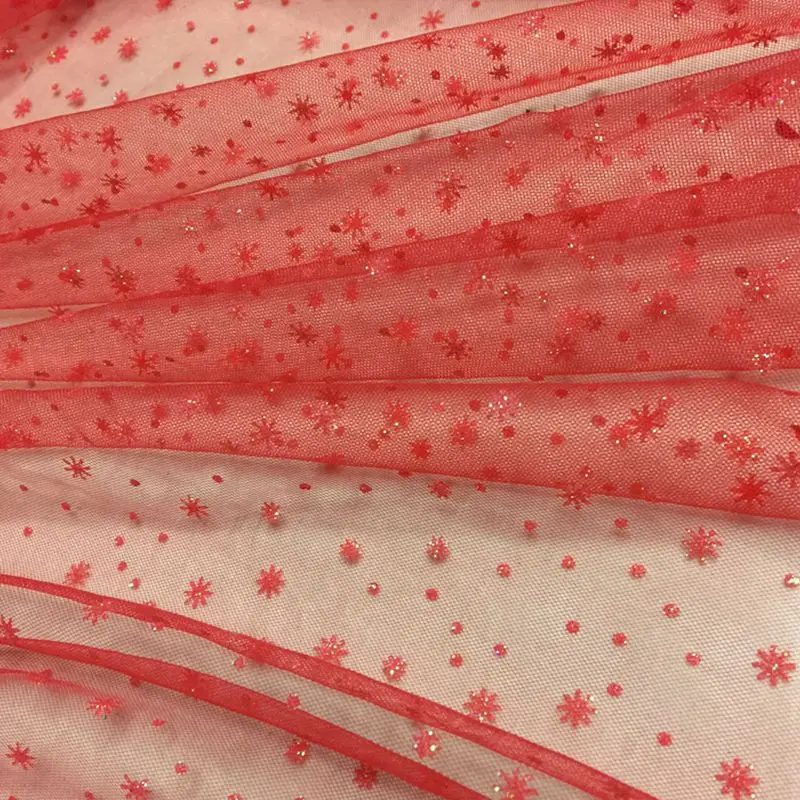 

African Fabric Tissus Powder Encrypted Soft Screen Cloth Wedding Dress Performance Pengpeng Skirt With Stage Dramatic S Fabrics