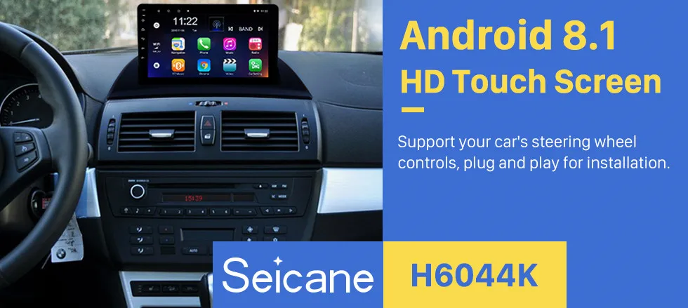 Clearance Seicane 2din Android 8.1 Car Multimedia Player GPS For 2004-2012 BMW X3 E83 2.0i 2.5i 2.5si 3.0i 3.0si 2.0d 3.0d 3.0sd With SWC 0