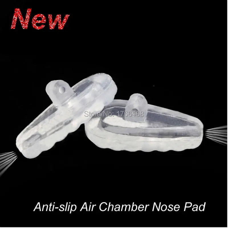 

New 500pcs=250pairs14mm super soft Anti-Slip Air Chamber Silicone Nose Pads for optical Eyewear Glasses Accessories Screw-in