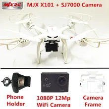 RC Helicopter MJX X101 Quadcopter 6-Axis Gyro Drones SJ7000 WiFi Camera HD 2.4GHZ Drone With Camera Dron Quadrocopter VS X8W