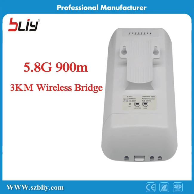 

1 Pair 5.8Ghz 900M CPE Access Point To Point Lte Home Router Network AP LAN*2 Outdoor Internet Wifi POE Wireless Bridge