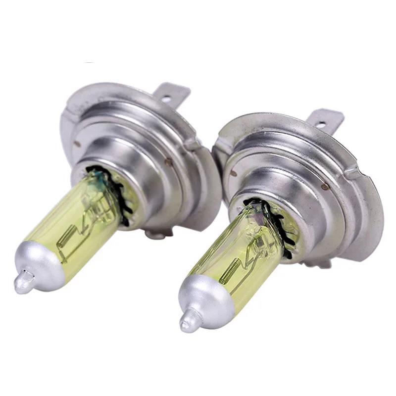 

2pcs H7 Light Bulbs 3000K Halogen H7 12V 55W Golden Yellow Fog Factory Price Car Styling Parking Free Shipping