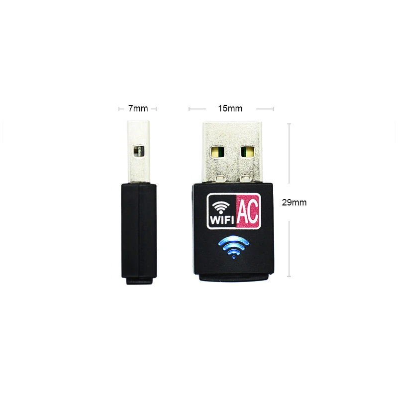 Мини 600 Мбит/с USB WiFi ключ адаптер, Двухдиапазонная USB беспроводная сеть lan карта для ПК настольный ноутбук планшет 802.11a/g/n/ac