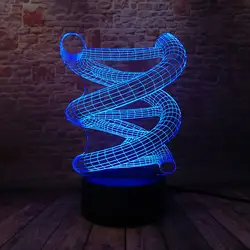 3D световой Рисунок ДНК светильник светодиодный яркие сенсорный ночник сна Ночная Home Decor игрушки сувениры