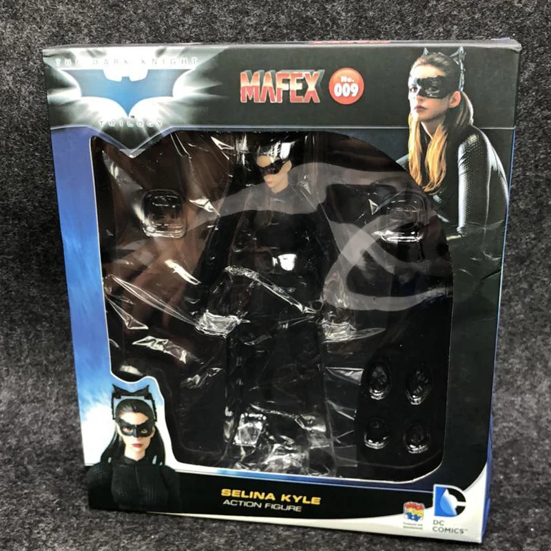 MAFEX 009 Селина Кайл Темная ночь женщина Бэтмен ПВХ фигурка Коллекционная модель игрушки 15 см