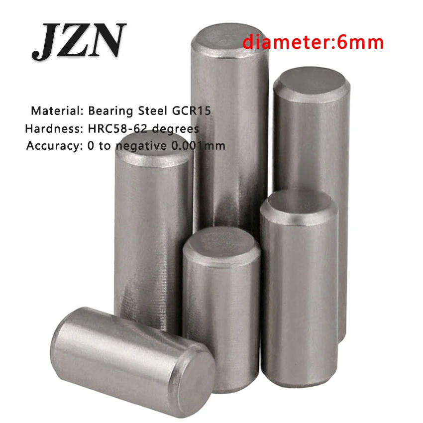 

50pcs/lot Dia 6*6 8 9 10 12 14 15 16 18 20 22 24 25 28 30 34 Bearing Steel Cylindrical Pins - Dowel Pins-Needle-Positioning pin