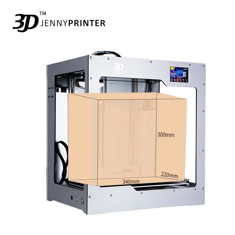 Большой размер! Jennyprinter 4 X340 одиночный или двойной экструдер автоматический