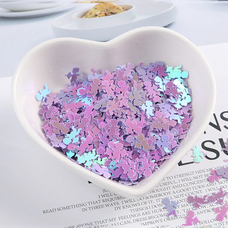 ISequins 600 Φ 7 мм пайетки в форме маленького ангела Сделай Сам Свадебное Ремесло
