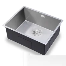 304 раковина из нержавеющей стали с одним слотом для раковины под рукой, сценические раковины для домашних кухонных раковин, размер раковины