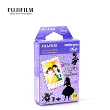 New Fuji Camera Fujifilm Instax Mini 8 Film 10 sheets Paper Cute Cartoon Instant Film Mini 8 7s 25 50s 90 Alice Camera Photo