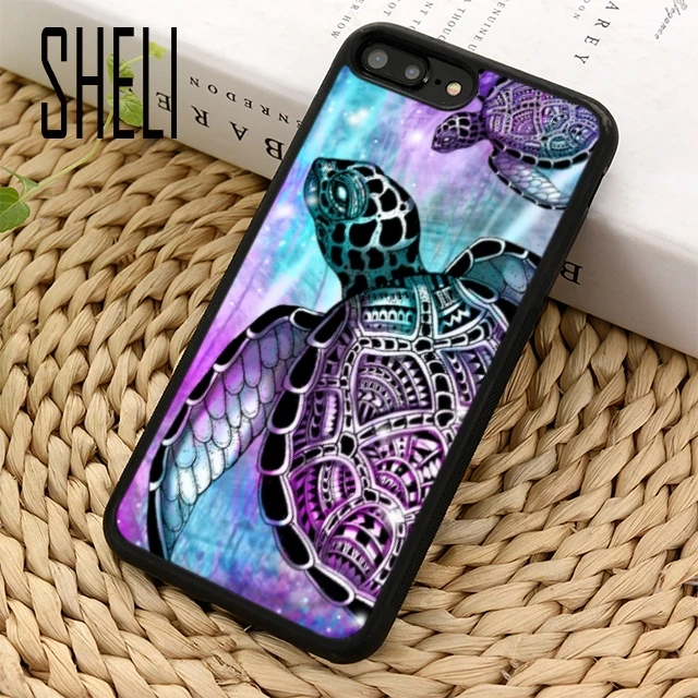 Чехол для телефона SHELI Sea turtle цветной чехол iPhone 5 6s 7 8 plus 11 pro X XR XS max Samsung S7 edge S10 |