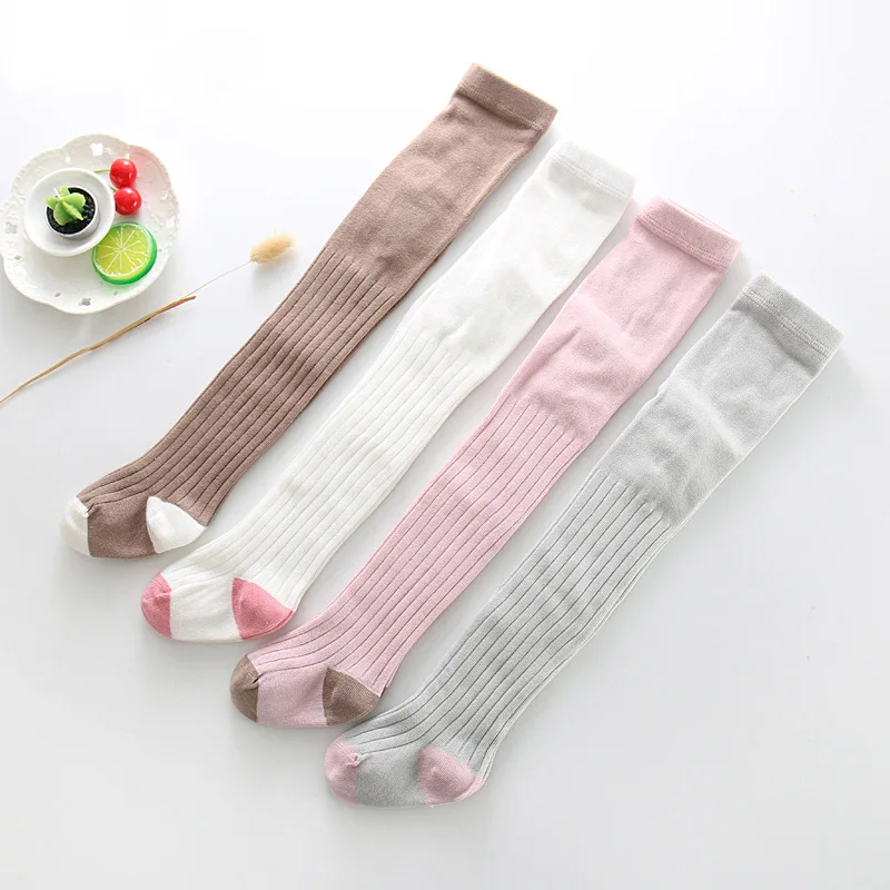 Girls Tights Kids Solid Tights Toddler Infant Newborm Baby Knitted Cotton Warm Pantyhose Stocking Baby clothing